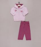 Conjunto de 2 peças rosa claro e pink escuro