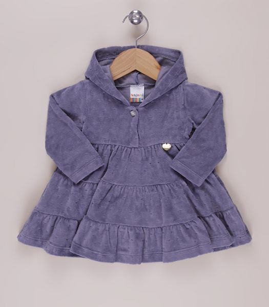 Vestido em plush lilás