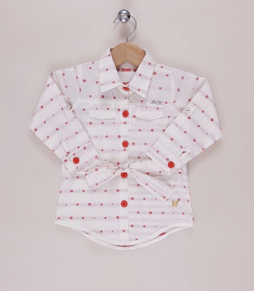 Camisa vermelha e branca
