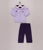 Conjunto de 2 peças lilás e roxo